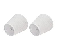 Keenso Morsetto/supporto in Tessuto Sul Paralume Elegante Copertura per Paralume per Candeliere a Vite E14 - Ideale per Studi, Hotel - Tessuto + Materiale in Ferro (PT09)