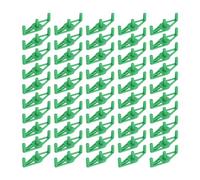 Keenso Morsetto/Supporto per Supporto per Stelo Regolabile Riutilizzabile per Piante, Ramo, per Allenamento a Basso Stress, per Verdure, 50 Confezioni (Green)