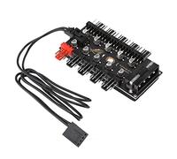 Keenso Motoscaiolo per Ventole PWM 4pin Set Line, Affidabile della Ventola di Raffreddamento a 10 con Installazione a Nastro Adesivo a Doppio Adesivo, Ideale per Giocatori e Costruttori di PC