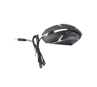Keenso Mouse di Gioco Leggero Respiratorio 1600 Dpi Ruota a Scorrimento 3d Mouse Cavo USB RGB per i Giocatori XP (BLACK)
