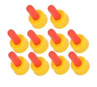 Keenso Nipple per Cura di Capra per Agnelli Orfani Alimentatore di Bottiglia Silicone per il Latte per Alimentare i 10pc Rossi