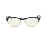 Keenso Occhiali Smart con Lenti Anti Luce Blu Stereo HIFI per Musica e Chiamate per Ciclismo e Corsa - Telaio TR90 1pz (Modello con montatura dorata)