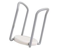 Keenso Organizer per Scodelle Retrattile, Scolapiatti Regolabile per Bancone della, Maniglie Facili da Trasportare, Organizzare in Ordine per Grandi Feste, Materiale Affidabile (Bianco grigio)