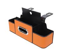 Keenso Organizer per Sedile Posteriore per Auto, Scatola per Fazzoletti per Sedile Posteriore per Auto e Gancio per Riporre Telefono, Bevande, Borsa (ORANGE)