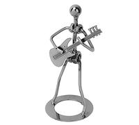 Keenso Ornamento Unico di di Artista di Chitarra di Uomo di Arte del Ferro per L'Arredamento della Scrivania, Arredamento Vintage del Musicista Domestico, Materiale di Ferro, 7,2 * 3,6 * 3,5 Pollici
