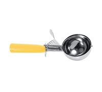 Keenso Paletta per Gelato, Acciaio Inossidabile con Manico in Plastica, per Servire il Gelato Senza Sforzo, Impugnatura Comoda per Uso Domestico (5,5 cm)