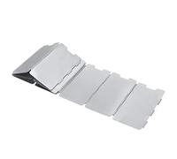 Keenso Parabrezza Pieghevole a 11 Pannelli per Fornello da Campeggio Esterno Realizzato in Acciaio Inossidabile per Proteggere Dal, Adatto per Fornelli Accesi, Design a bullone; Adatto per