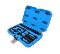 Keenso Pass Through Set di Prese, Chiave a Cricchetto 72 Denti | Set da 11 pezzi, acciaio legato CRV, scatola portaoggetti organizzata, versatile per gli elementi di fissaggio
