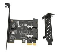 Keenso PCIe per USB 3.2 -Speed Extension Card Double Door -Door Sticktop per Espansione Interna (Scheda nera 19PIN)