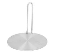 Keenso Piastra a Induzione di Calore in Acciaio Inossidabile con Serratura per Fornello a Gas Non a Induzione, 1 Pezzo, Piastra di Conversione del Calore da a Riscaldamento Rapido