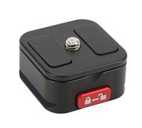 Keenso Piastra a Sgancio Rapido per Treppiede Piastra Adattatrice per Fotocamera per Utensili Pesanti per Supporto Arca, e Pratica per L'applicazione della Testa del Treppiede, Lega di Alluminio