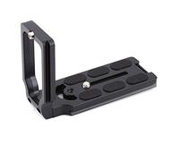 Keenso Piastra a Sgancio Rapido Professionale a Forma di L Robusta Piastra Verticale per Fotocamera DSLR a Sgancio Rapido per Benro Ballhead Vite di Montaggio Standard Diametro 1/4" Lega Opaco