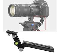 Keenso Piastra a Sgancio Rapido Supporto per Obiettivo con Messa a Fuoco Lunga Staffa in Alluminio Durevole per Supporto per Fotocamera con Teleobiettivo Zoom 250 Mm per stabilità (F120-50)