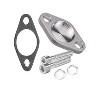 Keenso Piastra di otturazione della valvola di sostituzione del blocco otturatore 8mm con guarnizione e vite SI-A0254 in acciaio inox