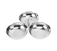 Keenso Piatto da Frutta in Acciaio Inossidabile di Alta qualità Piatto da Dessert Facile da Usare in Sicurezza per Picnic in Campeggio All'aperto, Snack 3 in 1 (Stile 1 (130x52 cm/51,2x20,5 pollici))
