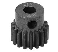 Keenso Pignone 17T Ingranaggio Motore in Acciaio 0.8MOD RC Pignone in Metallo per Auto Foro 5mm con Chiave a Vite 17T Ingranaggio Motore in Metallo per 1 10 Granito Big Rock Typhoon Senton