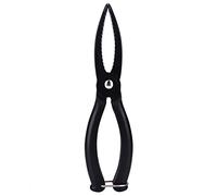 Keenso Pinza da pesca, impugnatura in ABS per labbro di pesce Supporto per labbro Trigger Morsetto per Pesce Grabber Pinze Nero Pesca Multitool Pinze Pesce Body Gripper, Nero