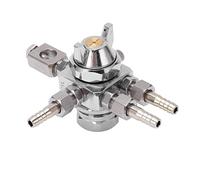 Keenso Pistola a Spruzzo Automatica, Ugello Compatto in Acciaio Inossidabile Argento per la Spruzzatura di Pittura Ad Olio in Applicazioni Industriali (1 mm/0,04 pollici)