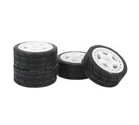Keenso Pneumatici per Ruote RC Forti, Ruote in Gomma Durevoli per Parti di Aggiornamento dell'auto RC 1/10, Presa Eccellente e Maneggevolezza, Esperienza di Guida Stabile, Facile Installazione e