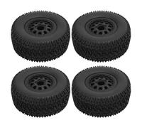 Keenso Pneumatico per Auto RC, Pneumatico per Ruota a 10 Razze Universale in Gomma 4 Pezzi da 110 Mm per Slash 4x4 2WD per per per Camion HPI 1/10 RC a Breve Corso