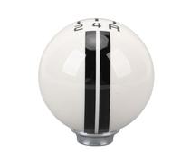 Keenso Pomello del Cambio, Pomello del Cambio Manuale a 5 Marce Design Ergonomico con Numeri di Marcia Chiari e 3 Adattatori Adatti per il 1967-2018 (Bianco nero)