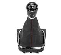 Keenso Pomello del in Pelle PU, Materiale ABS Dal Design Ergonomico con Custodia di Copertura, per L'aggiornamento degli Interni Dell'auto (a 5 marce)