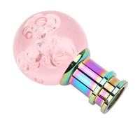 Keenso Pomello del, Testa Universale per Auto in Stile Bolla Trasparente con Adattatore M8 M10 M12 per la Maggior Parte delle Auto (PINK)