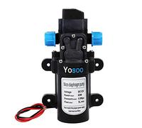 Keenso Pompa a Membrana per Acqua Dolce DC 12V con Fascette stringitubo Pompa spruzzatore autoadescante con pressostato 5 L/Min 116 PSI per