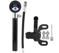 Keenso - Pompa ad aria portatile per bicicletta, gonfiatore manuale per pneumatici, 120 psi, display digitale LCD ad alta pressione, per bici da strada, mountain e palla (nero)