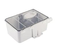 Keenso Pompa per Pozzetto Doccia da 750 GPH, Interruttore a Galleggiante Automatico Integrato Porte di Ingresso Multiple Elettropompa Completamente Sommergibile Trasparente Sul (24V)