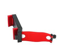 Keenso Porta del Telefono del Volante Automatico Velocchi e Proprietari di Elastici Universali per Il Cellulare GPS Black And Red ABS + GUSCE 5,5 Pollici