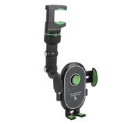 Keenso Porta del Telefono Specchio Retrattabile Porta del Telefono a 360 Gradi Ruota per Auto da 4,0-6,5 Pollici di Verde per compatibilità Versatile