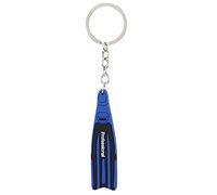 Keenso Portachiavi da Immersione, Mini Portachiavi a Tema da Immersione PVC Unico Portachiavi a Forma di Pinna a 3 Colori(10 * 5 * 2cm-Blu)
