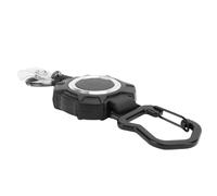 Keenso Portachiavi Retrattile, Materiale ABS, Porta Badge Sicuro, Filo di Acciaio da 1 Mm per Viaggi all'aperto in Ufficio e Scuola