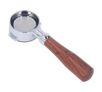 Keenso Portafiltro caffè Senza Fondo da 58 Mm per Macchine da caffè Expobar Rancilio WEGA Dual Ear Simmetriche da 58 Mm, Portafiltro Portatile in Alluminio per Osservare L'estrazione, con Manico in