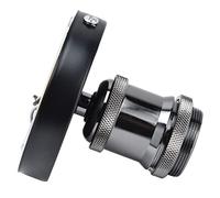 Keenso Portalampada Vintage E26 E27 Portalampada Durevole per Soggiorno 100-240V Materiale ABS in Ferro Alluminio (BLACK)