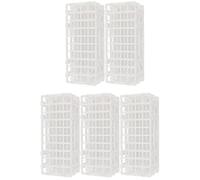 Keenso Portaprovette in Plastica, 40 Fori, Dimensioni 20x20mm | Materiale robusto, Design salvaspazio, Facile da montare, Uso in laboratorio, Leggero
