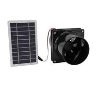 Keenso Posizione del Sole Efficace Pacchetto Ventilatore per Ventilazione per Tubi Rotondi Haus Hühner Coop RV Greenhouse Belly
