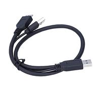 Keenso Potente Cavo Dati Maschile Black USB -USB 2.0 + Micro B per Dischi Rigidi Mobili, Lunghi 0,5 M, per Dischi Rigidi Generali