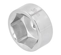Keenso Presa per Filtro Olio da 36 Mm, Accessorio Universale per Auto in Acciaio Inossidabile a 6 Punti, con Materiale Leggero Ad Alta Resistenza, per Strumento di Rimozione Chiave