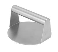 Keenso Pressa per Hamburger Rotonda in Acciaio Inossidabile Pressa per Grigliata Durevole e Antiruggine per Bistecca e Pancetta, per Hamburger Manuale da 5,5" per Griglia All'aperto