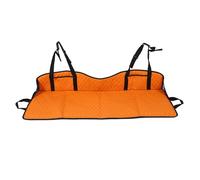 Keenso Prolunga per Sedile Posteriore Auto Pieghevole, Piastra di Estensione per Materasso in Memory Foam Morbida e Confortevole con Rivestimento in Pelle, per Auto SUV Viaggi su (ORANGE)