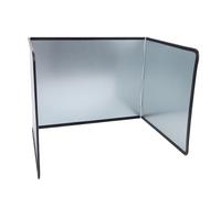 Keenso Protezione Antispruzzo su 3 Lati, Ferro con Rivestimento in Zinco, Schermo Antiolio Pieghevole, 39x29,5x30 Cm, Protezione Dalla Frittura per Cucina