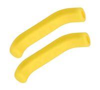Keenso Protezioni per leve da bici, impugnatura in silicone impermeabile per leva del freno, antiscivolo (giallo)