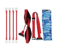 Keenso Pull Up Band, Pull Up Assist Band 120lbs Ad Alta elasticità in Lattice Anti -rottura con Manica Protettiva per L'allenamento della Forza Fitness (rosso)
