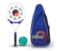 Keenso Racchetta Soft Strength, Manico in Lega di Alluminio Viso Silicone per Anziani Esercizio Fitness Tai Chi con Palla(Soft Strength Racket)