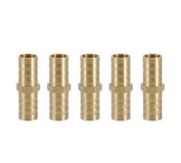 Keenso Raccordo Diritto a Barba in Ottone, Misura 8mm (10mm(5pcs)) | Resistente alla ruggine, utilizzato per tubazioni del gas domestico, montaggio sicuro