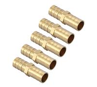 Keenso Raccordo Diritto a Barba in Ottone, Misura 8mm (12mm(5pcs)) | Resistente alla ruggine, utilizzato per tubazioni del gas domestico, montaggio sicuro