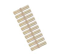 Keenso Raccordo Diritto a Barba in Ottone, Misura 8mm (8mm(10pcs)) | Resistente alla ruggine, utilizzato per tubazioni del gas domestico, montaggio sicuro