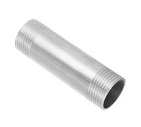 Keenso Raccordo per Tubi con Nipplo Maschio NPT da 1" in Acciaio Inossidabile di Alta qualità per Impianti Idraulici, Connettore Resistente Agli Urti per Varie Applicazioni di Tubi